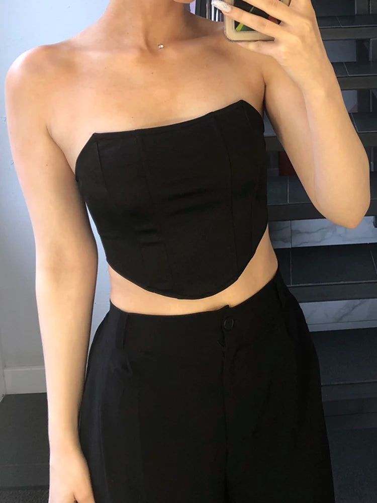 Sarah Off-Shoulder Crop Top